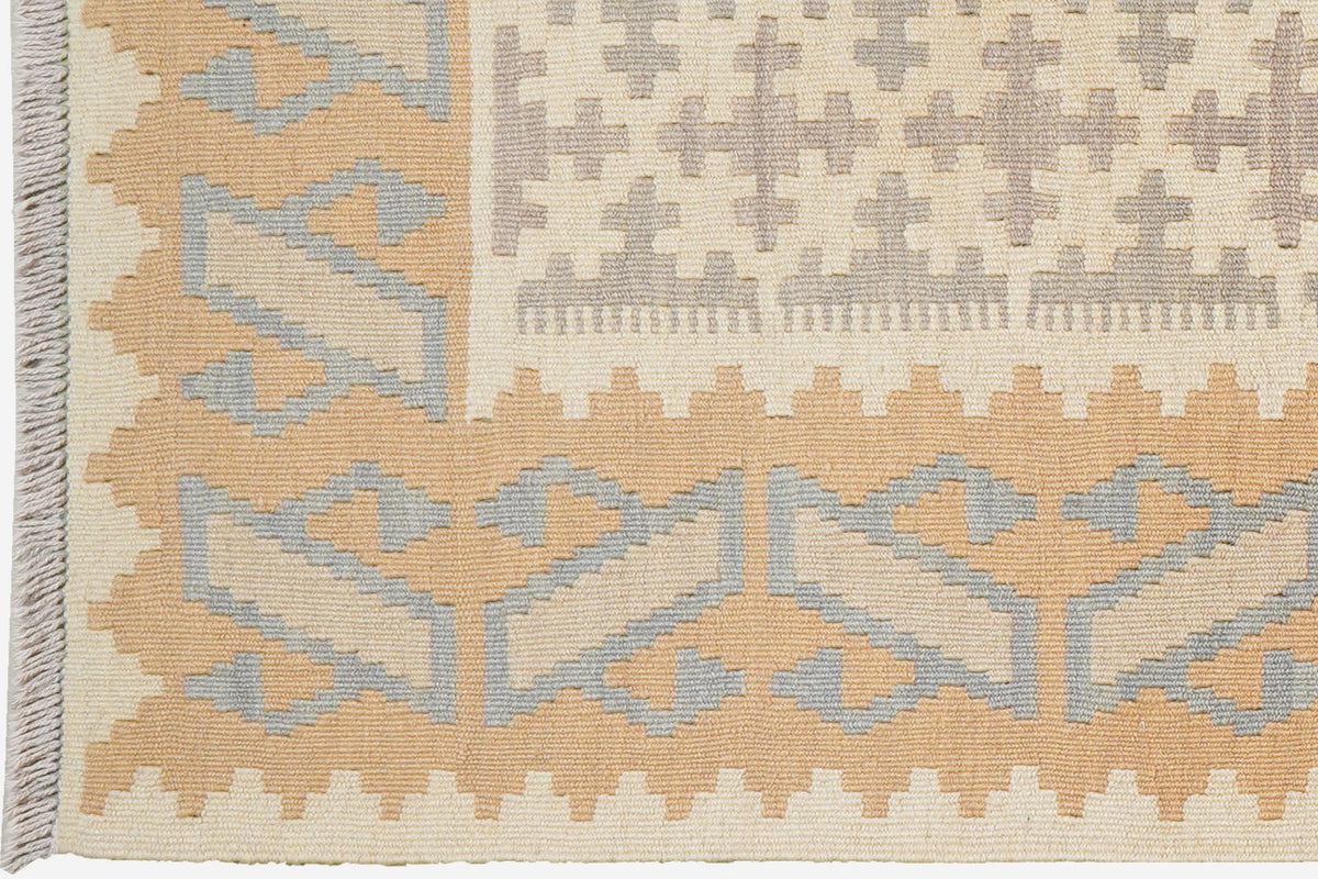 Kelim Gashgai · Handgewebt – Beige, 287x79 cm, 100% Schurwolle | Ansicht 3