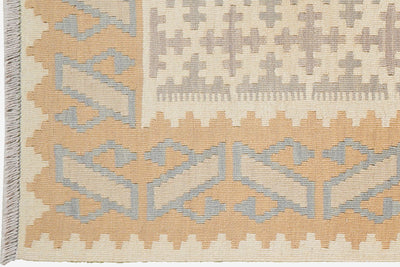 Kelim Gashgai · Handgewebt – Beige, 287x79 cm, 100% Schurwolle | Ansicht 3