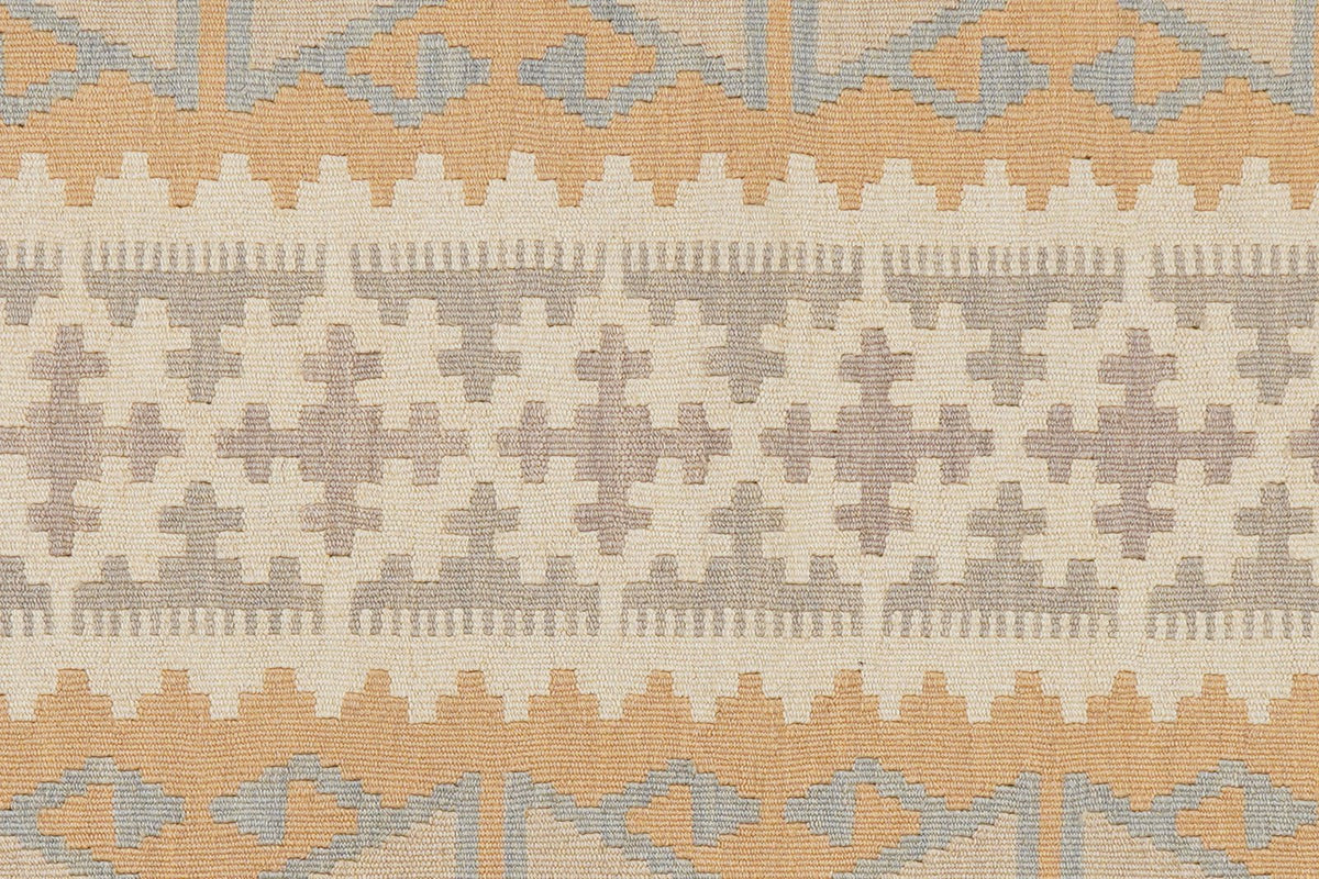 Kelim Gashgai · Handgewebt – Beige, 287x79 cm, 100% Schurwolle | Ansicht 5