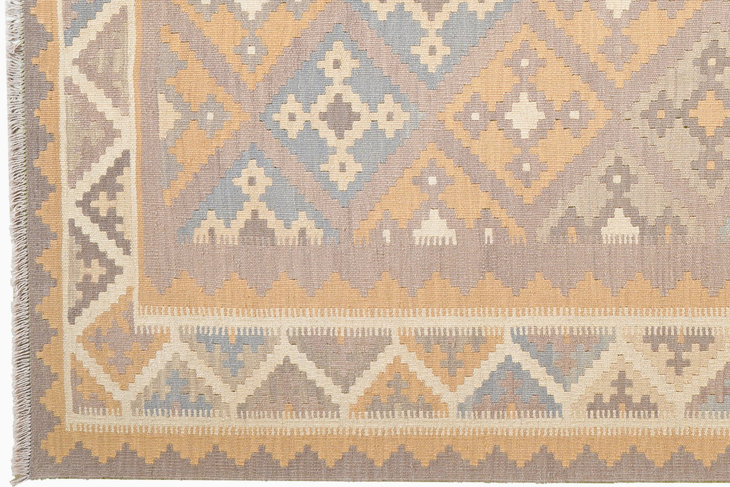 Kelim Gashgai — Handmade, 180x249 cm, Grey, 100% Virgin Wool | View 3