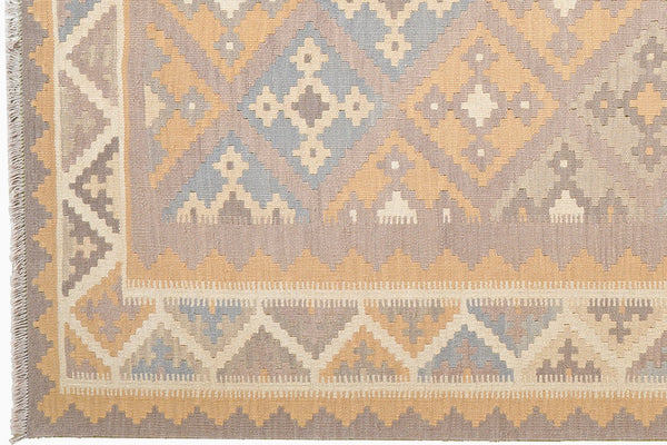 Kelim Gashgai — Handmade, 180x249 cm, Grey, 100% Virgin Wool | View 3