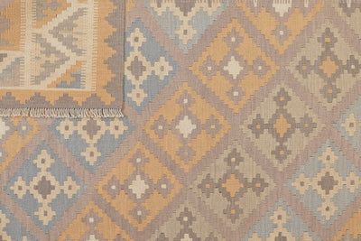 Kelim Gashgai — Handmade, 180x249 cm, Grey, 100% Virgin Wool | View 6