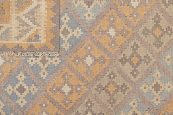 Kelim Gashgai — Handmade, 180x249 cm, Grey, 100% Virgin Wool | View 6