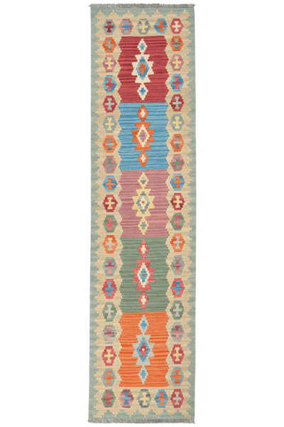 Kelim Gashgai — Handmade, 61x240 cm, Multicolor, 100% Virgin Wool | Main view