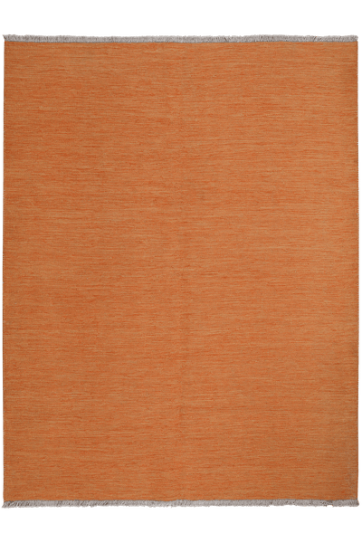 Kelim Gashgai — Handmade, 151x198 cm, Orange, 100% Virgin Wool | Main view