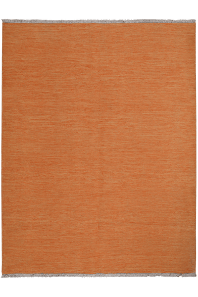 Kelim Gashgai — Handmade, 151x198 cm, Orange, 100% Virgin Wool | Main view