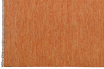 Kelim Gashgai — Handmade, 151x198 cm, Orange, 100% Virgin Wool | View 3