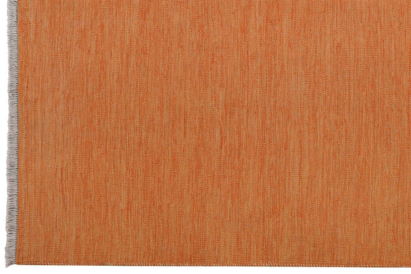 Kelim Gashgai — Handmade, 151x198 cm, Orange, 100% Virgin Wool | View 3