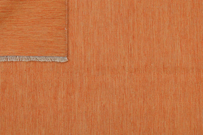 Kelim Gashgai — Handmade, 151x198 cm, Orange, 100% Virgin Wool | View 6