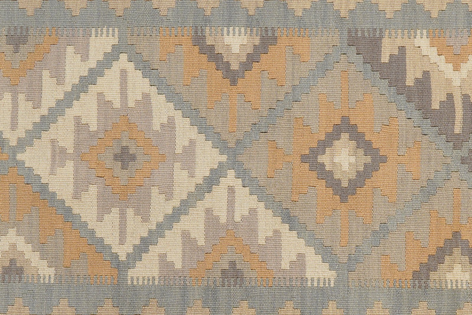 Kelim Gashgai — Handmade, 118x178 cm, Grey, 100% Virgin Wool | View 5