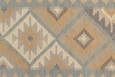 Kelim Gashgai — Handmade, 118x178 cm, Grey, 100% Virgin Wool | View 5