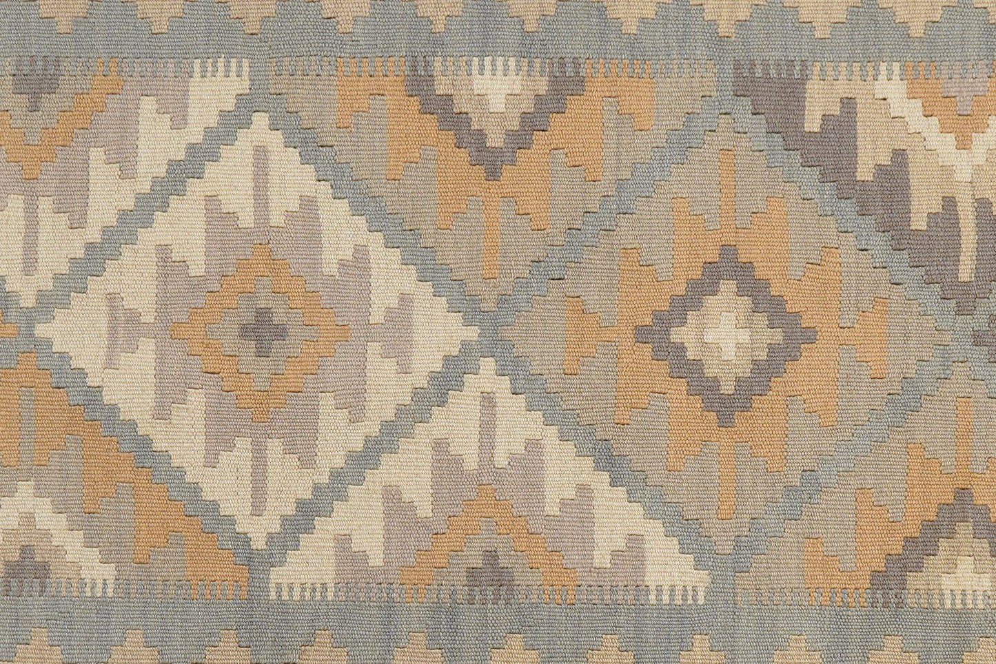 Kelim Gashgai — Handmade, 118x178 cm, Grey, 100% Virgin Wool | View 5