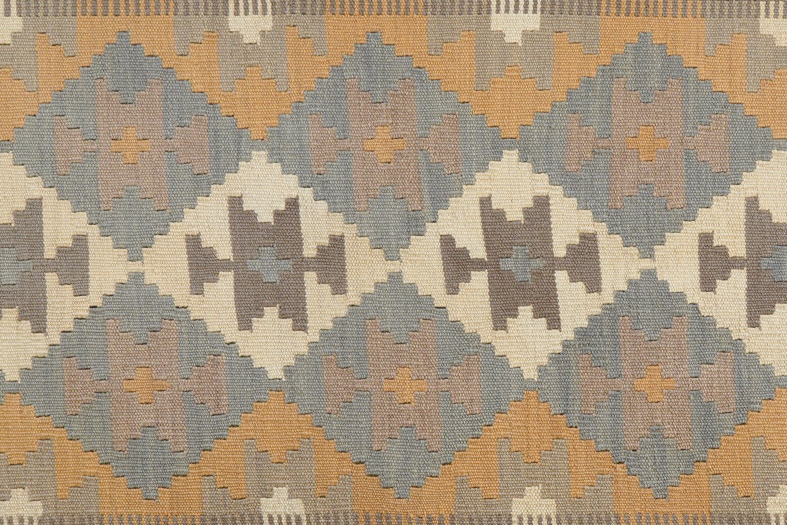 Kelim Gashgai — Handmade, 128x180 cm, Grey, 100% Virgin Wool | View 5