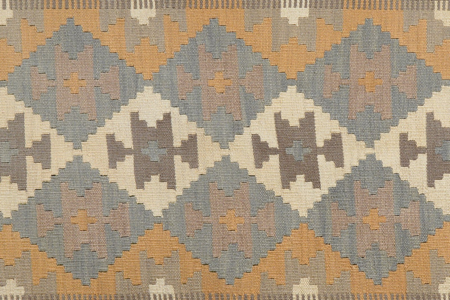 Kelim Gashgai — Handmade, 128x180 cm, Grey, 100% Virgin Wool | View 5