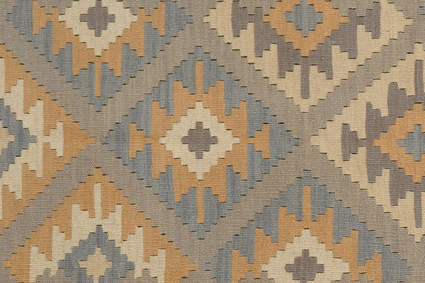 Kelim Gashgai — Handmade, 125x176 cm, Grey, 100% Virgin Wool | View 5