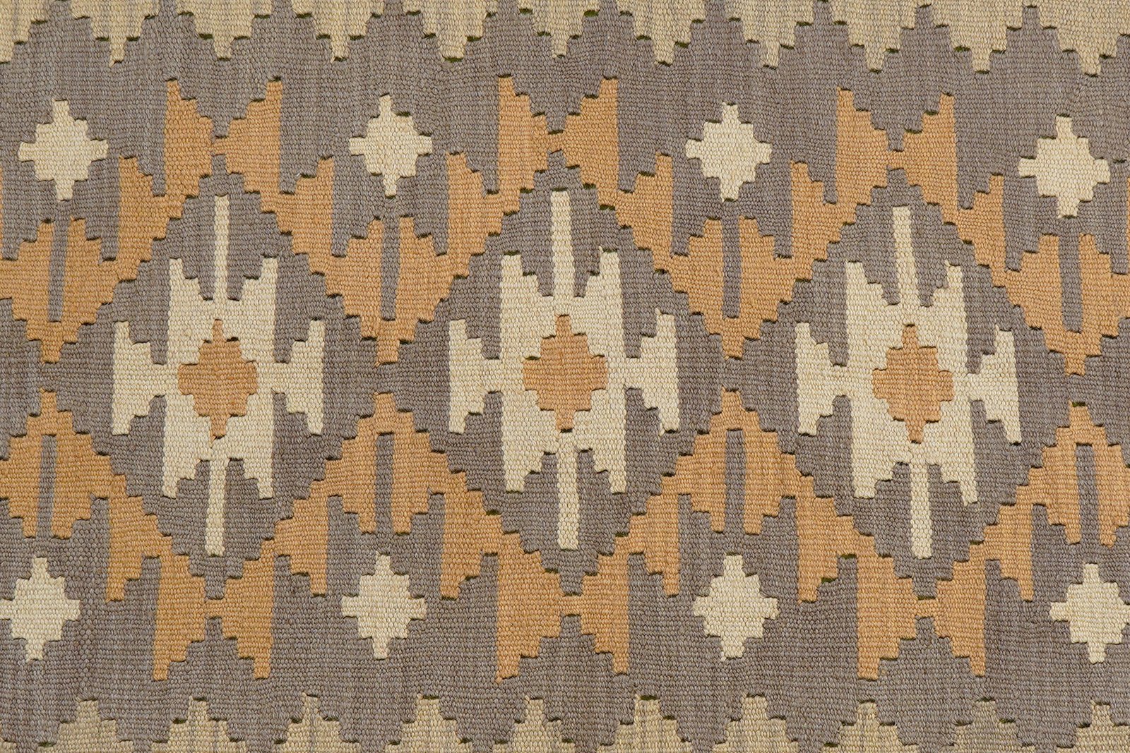 Kelim Gashgai — Handmade, 121x176 cm, Grey, 100% Virgin Wool | View 5