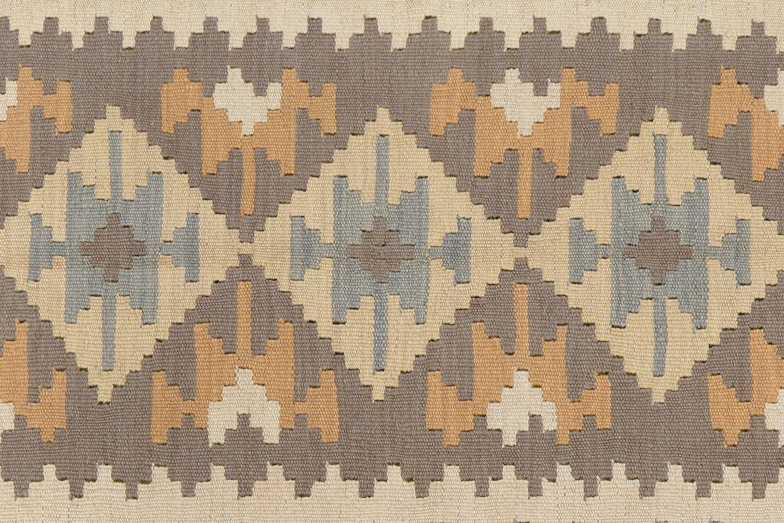 Kelim Gashgai — Handmade, 119x173 cm, Grey, 100% Virgin Wool | View 5