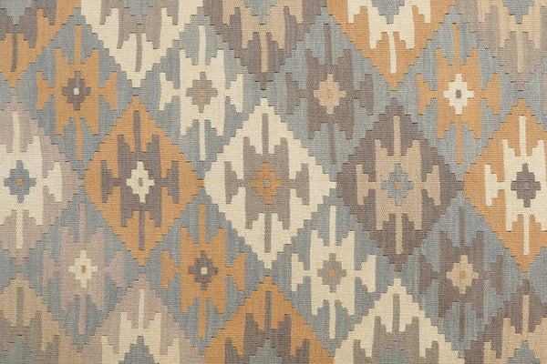 Kelim Gashgai — Handmade, 170x239 cm, Blue, 100% Virgin Wool | View 5