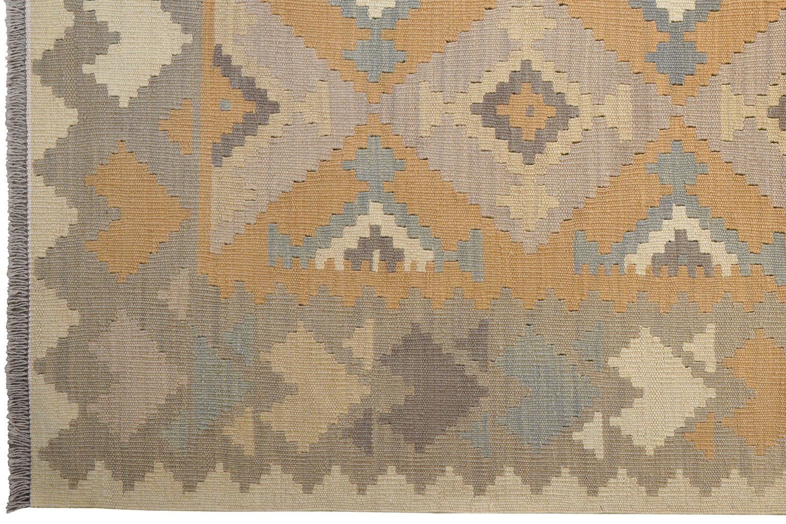 Kelim Gashgai — Handmade, 171x238 cm, Yellow, 100% Virgin Wool | View 3