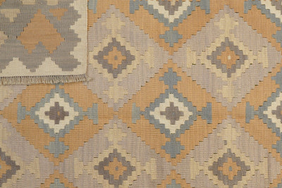 Kelim Gashgai — Handmade, 171x238 cm, Yellow, 100% Virgin Wool | View 6