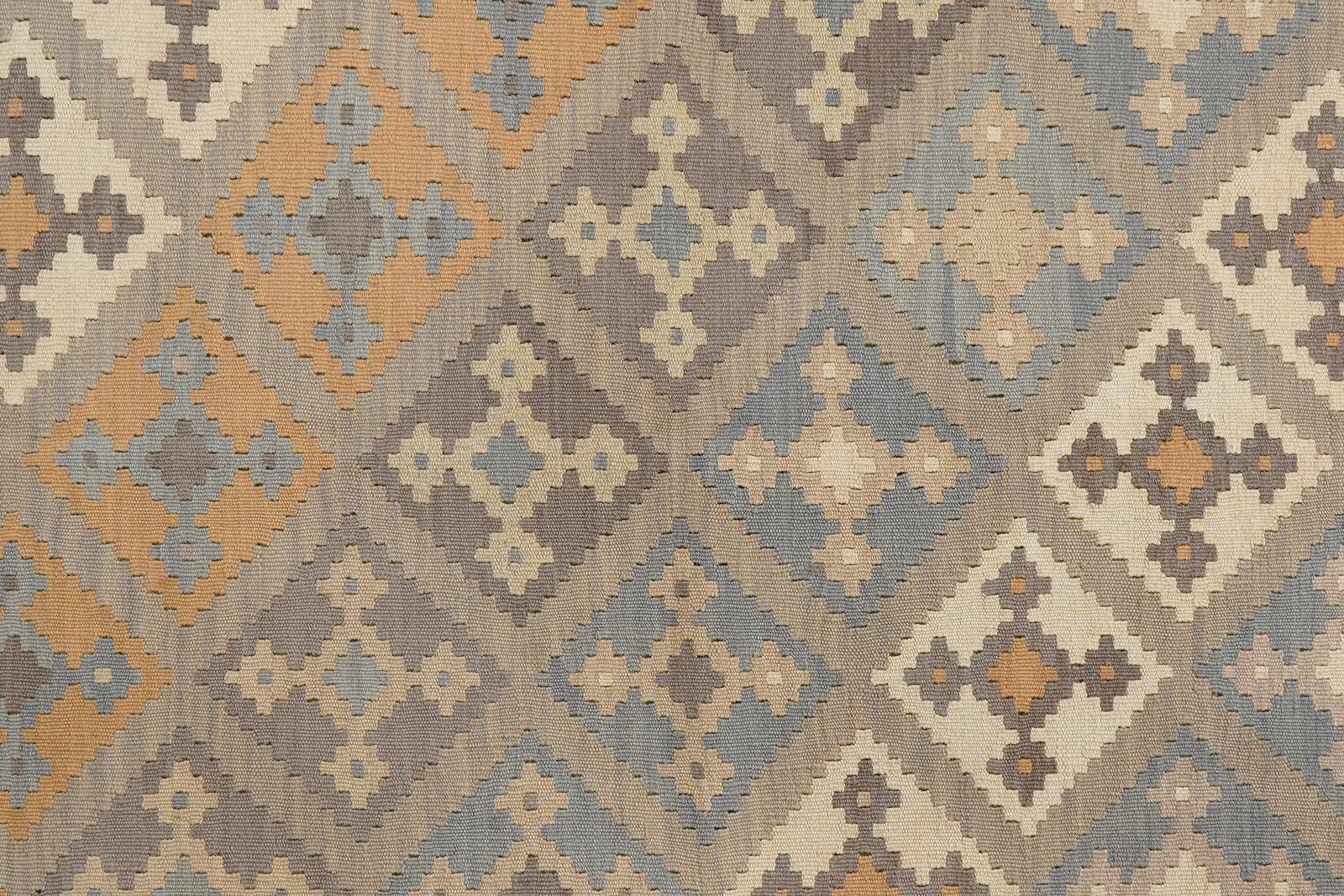 Kelim Gashgai — Handmade, 185x243 cm, Grey, 100% Virgin Wool | View 5