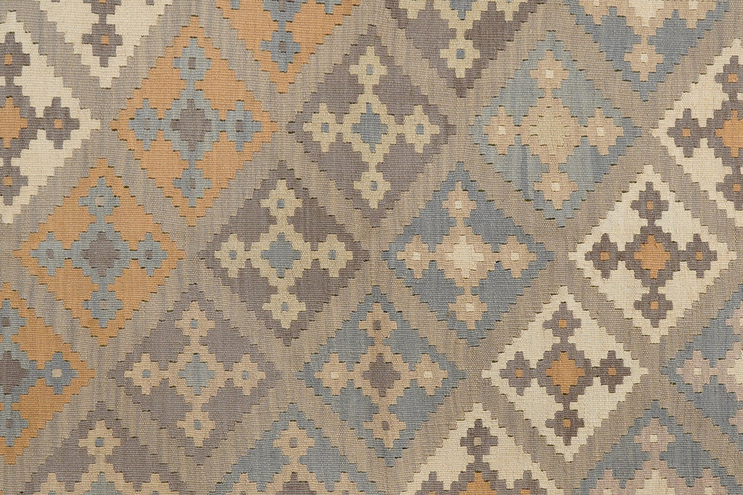Kelim Gashgai — Handmade, 185x243 cm, Grey, 100% Virgin Wool | View 5