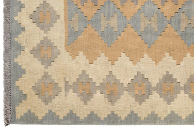 Kelim Gashgai — Handmade, 115x163 cm, Grey, 100% Virgin Wool | View 3