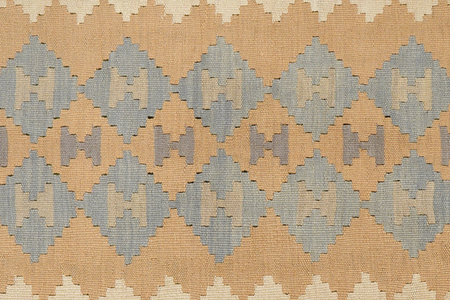 Kelim Gashgai — Handmade, 115x163 cm, Grey, 100% Virgin Wool | View 5