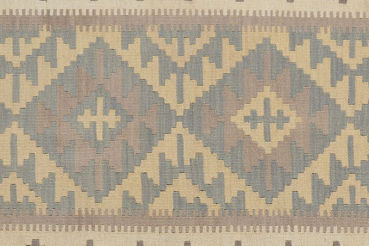 Kelim Gashgai — Handmade, 122x176 cm, Grey, 100% Virgin Wool | View 5