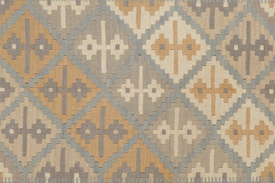 Kelim Gashgai — Handmade, 116x173 cm, Grey, 100% Virgin Wool | View 5