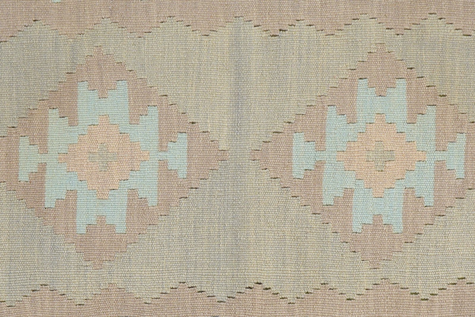 Kelim Gashgai — Handmade, 80x195 cm, Grey, 100% Virgin Wool | View 5