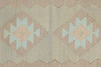 Kelim Gashgai — Handmade, 80x195 cm, Grey, 100% Virgin Wool | View 5