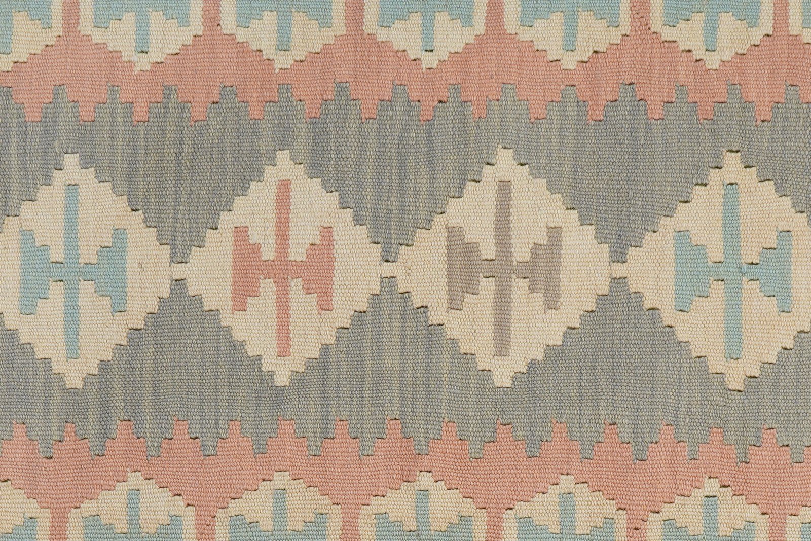 Kelim Gashgai — Handmade, 80x195 cm, Grey, 100% Virgin Wool | View 5