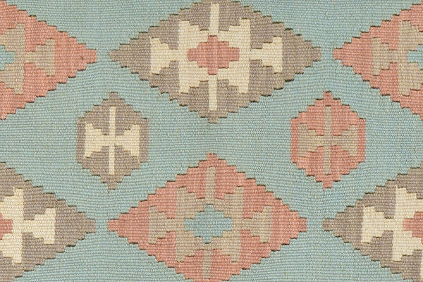 Kelim Gashgai — Handmade, 54x199 cm, Tuerkis, 100% Virgin Wool | View 5