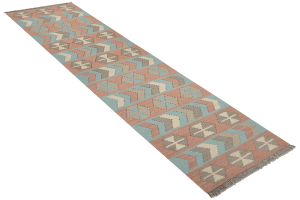 Kelim Gashgai — Handmade, 54x200 cm, Multicolor, 100% Virgin Wool | View 4