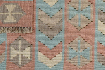 Kelim Gashgai — Handmade, 54x200 cm, Multicolor, 100% Virgin Wool | View 6