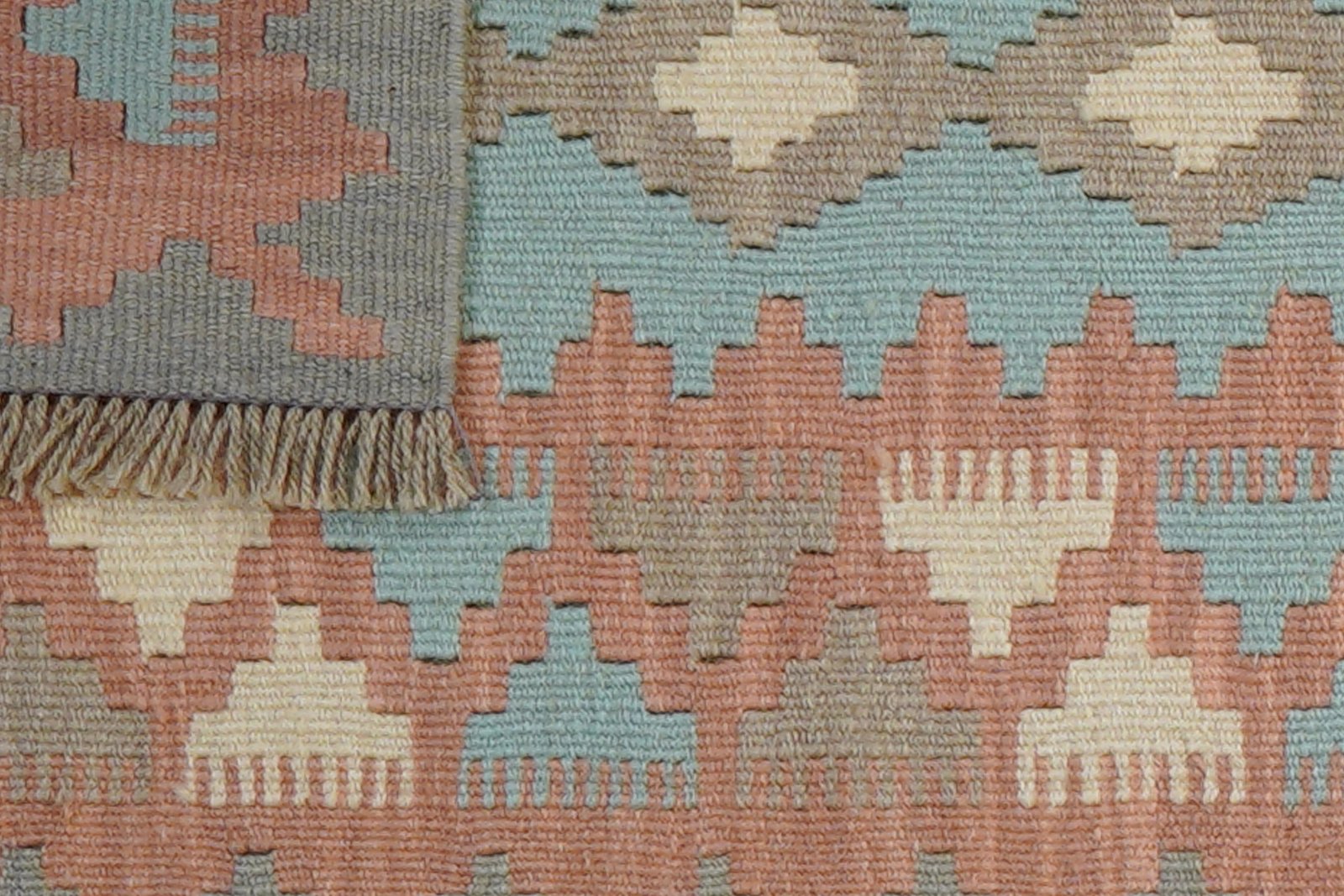 Kelim Gashgai — Handmade, 54x194 cm, Tuerkis, 100% Virgin Wool | View 6