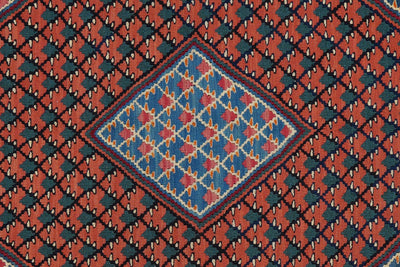Kelim Senneh — Handmade, 105x155 cm, Pink, 100% Virgin Wool | View 5