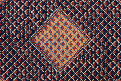 Kelim Senneh — Handmade, 153x197 cm, Blue, 100% Virgin Wool | View 5