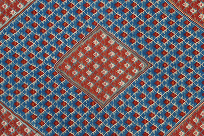 Kelim Senneh — Handmade, 154x208 cm, Blue, 100% Virgin Wool | View 5