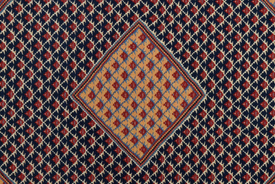 Kelim Senneh — Handmade, 154x200 cm, Blue, 100% Virgin Wool | View 5