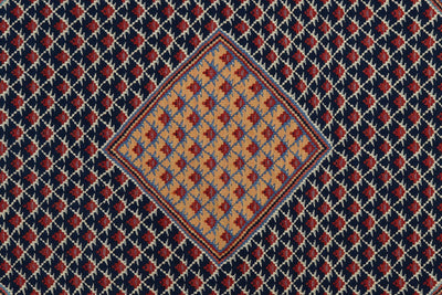 Kelim Senneh — Handmade, 153x196 cm, Blue, 100% Virgin Wool | View 5
