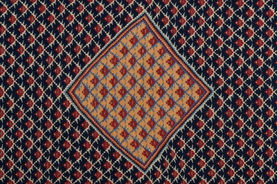 Kelim Senneh — Handmade, 154x197 cm, Blue, 100% Virgin Wool | View 5