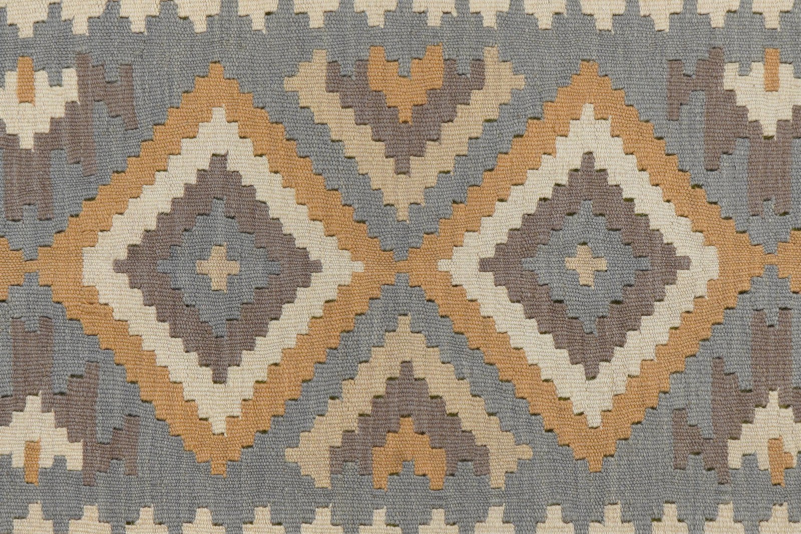 Kelim Gashgai — Handmade, 119x170 cm, Grey, 100% Virgin Wool | View 5