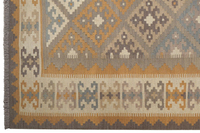Kelim Gashgai — Handmade, 179x240 cm, Grey, 100% Virgin Wool | View 3