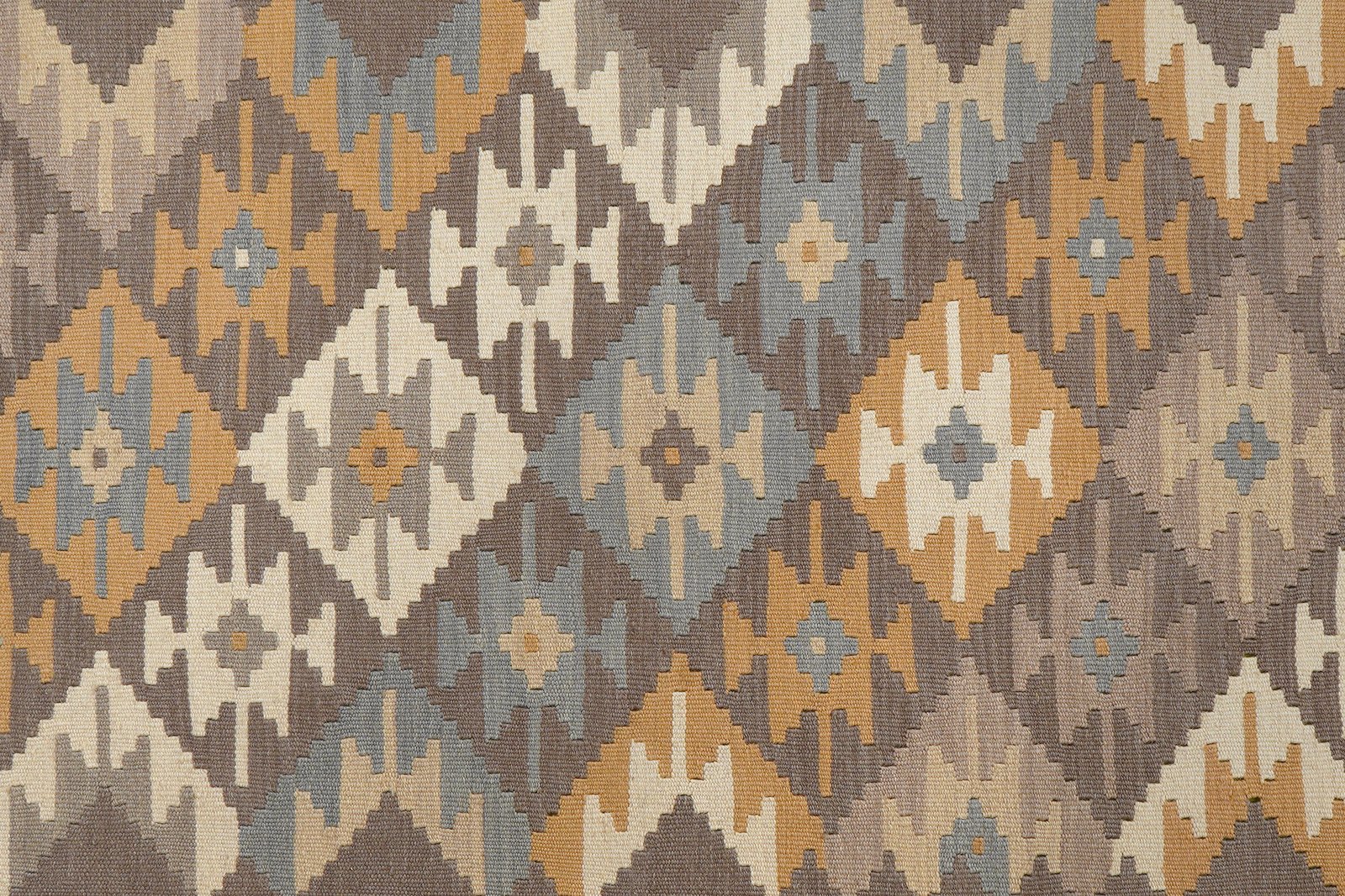 Kelim Gashgai — Handmade, 167x239 cm, Grey, 100% Virgin Wool | View 5