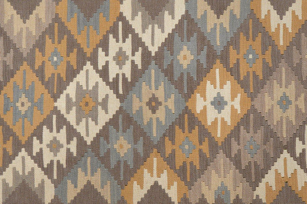 Kelim Gashgai — Handmade, 167x239 cm, Grey, 100% Virgin Wool | View 5