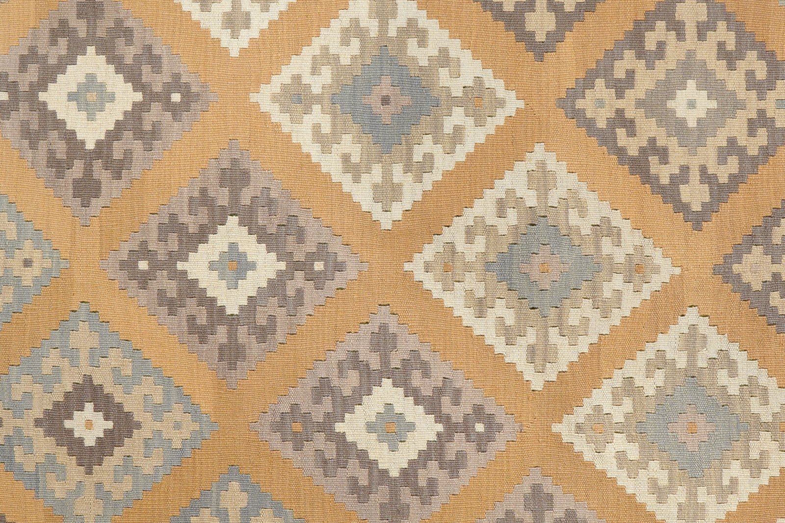 Kelim Gashgai — Handmade, 185x250 cm, Yellow, 100% Virgin Wool | View 5