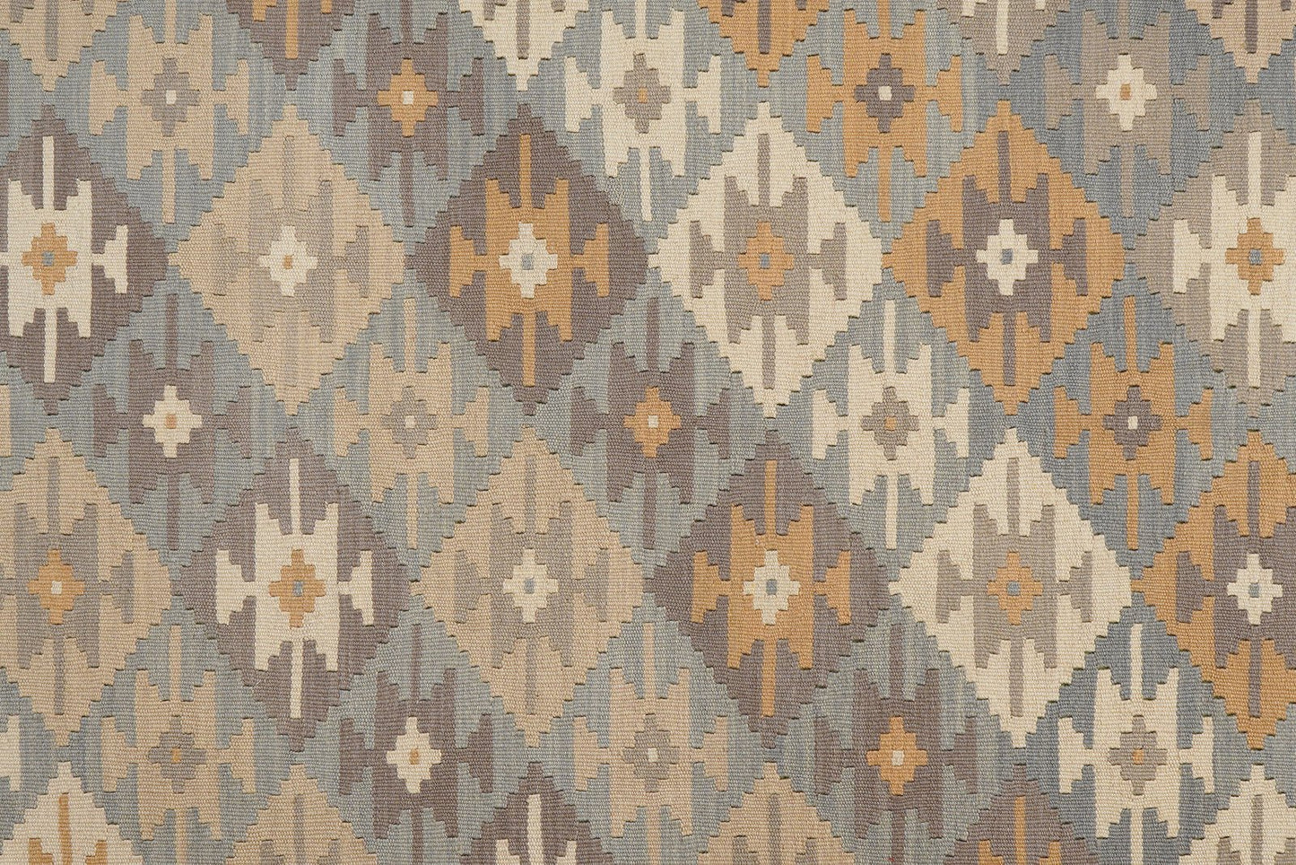 Kelim Gashgai — Handmade, 204x283 cm, Grey, 100% Virgin Wool | View 5