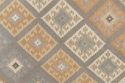 Kelim Gashgai — Handmade, 182x247 cm, Grey, 100% Virgin Wool | View 5
